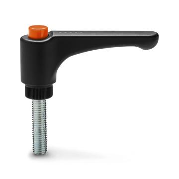 伊莉莎+岡特 ERW.63-p M8x16-C2伊莉莎+岡特 可調(diào)節(jié)手柄，手柄帶鍍鋅鋼螺桿，橙色，ERW.63-p M8x16-C2，1個(gè)